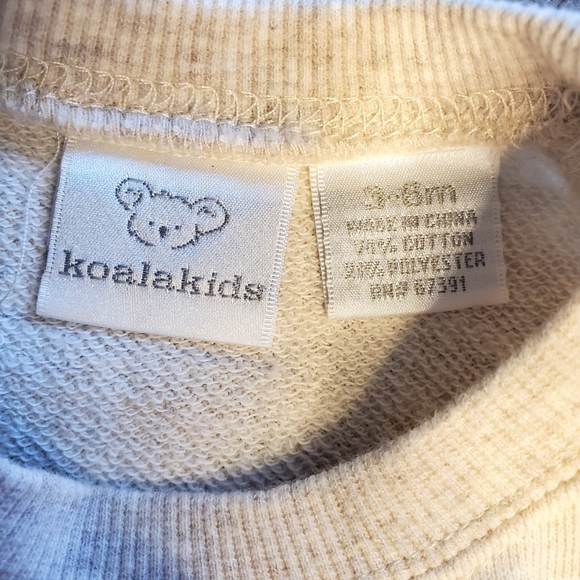 Koala kids baby  heart graphic sweatshirt and navy leggings - Picture 4 of 7